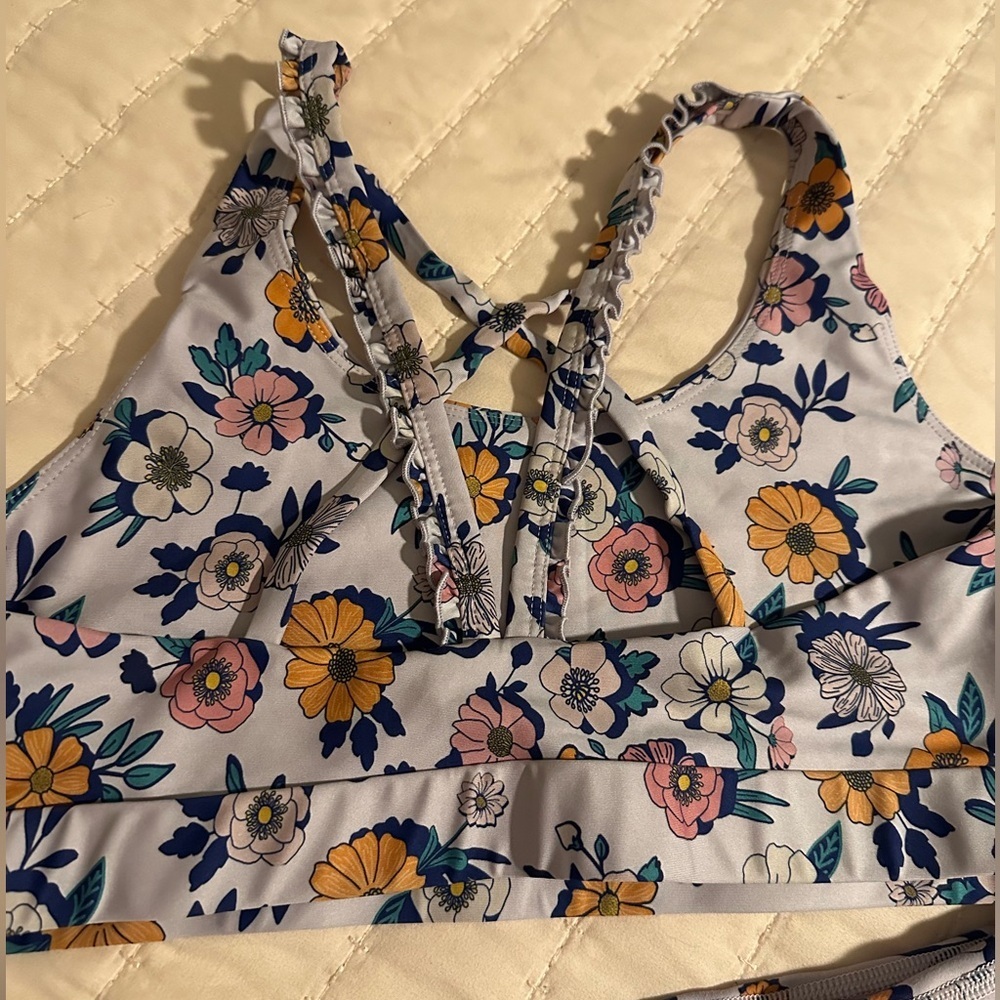 BECCO Floral Two-Piece Activewear Set Sz M - Picture 4 of 10